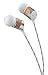 House of Marley, Uplift Wired In-Ear Headphones - 3-Button Control with Microphone on Cable, Noise Isolating, 8mm Dynamic Driver, 3 Ear Tip Sizes, Tangle-Free Braided Cable, EM-JE033-DR Drift