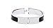 Z.RACLOE 12MM H Buckle Bangle Bracelets for Women Slive/black