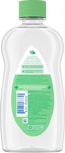 JOHNSON’S BABY JOHNSON & JOHNSON BABY OIL, ALOE VERA & VITAMIN E, MULTICOLOR, 14 FL OZ
