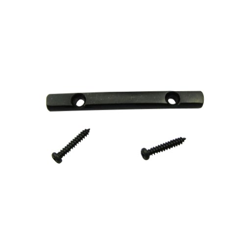 Musiclily Guitar String Tree Guides String Retainer Bar for Fender Strat Tele Guitar Replacement Parts, Black (Pack of 2 )