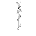 Hithop Necklace for Women Jewelry Tassel Long Sweater Necklaces Pearl Silver