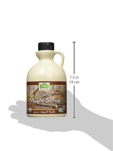 image for NOW Foods, Certified Organic Maple Syrup, Grade A Dark Color, Certifie