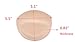Womens Swimsuit Push Up Bra Pad Inserts 3 Pairs Nude Half-moon Shape Fit C D Cup
