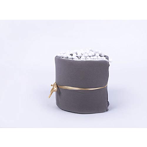 habibee baby breathable cotton crib bumper pads for standard cribs machine washable padded crib