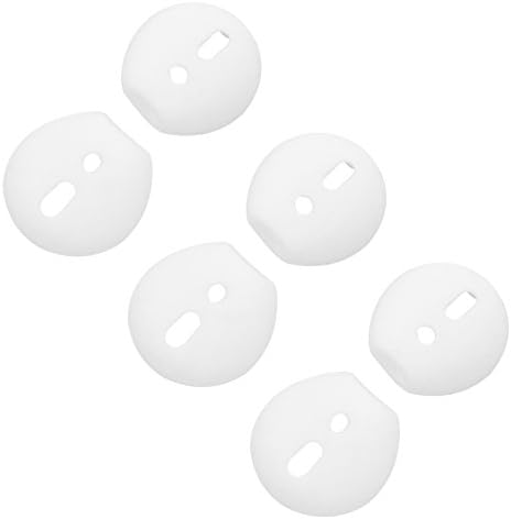 Ear Covers for Airpods Headphone, Diana Fay Ear Gels Eartips Earphone Cover Earbud Cushions for Apple Airpods Earbuds, Soft Gel,3 Pairs, White