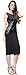jeansian Women's Faux Leather Sleeveless Bodycon Dress WKD227 Black L