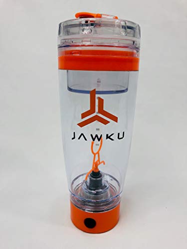 JAWKU Power Shaker Bottle Now with Dry Storage Container // A Powerful 11,000 RPM Mixer and Built-in Charger for Your Devices / 600ml (20oz.) BPA Free/New Dry Storage Container - Thumbnail 4