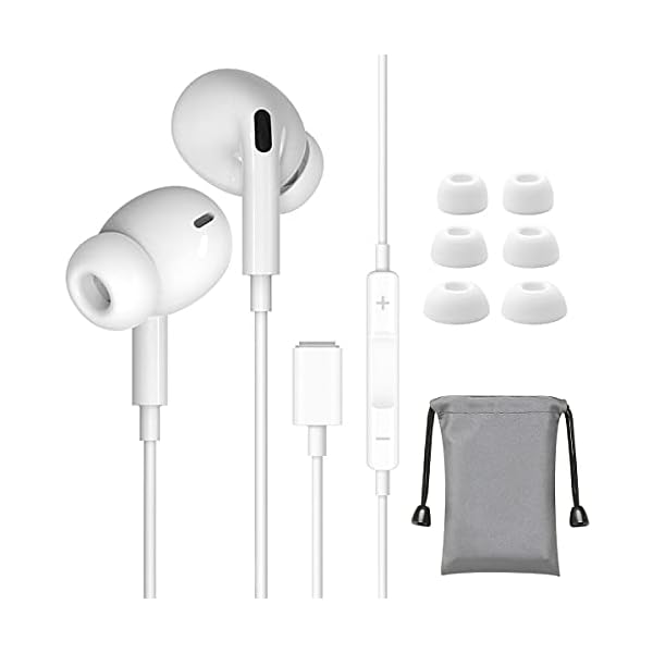 Earphones for iPhone 12, In-Ear Headphones for iPhone 7 Noise Isolating Stereo Earbuds with Mic Compatible with iPhone…