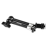 SMALLRIG Articulating Rosette Arm Max 11'' Long with Cold Shoe Mount & Standard 1/4"-20 Threaded Screw Adapter - 1498