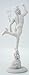 Flying Mercury Sculpture - Roman God Mercury - H: 14.5 Inch Marble Finish - Museum Antique Replica of Master Giovanni Da Bologna Statue