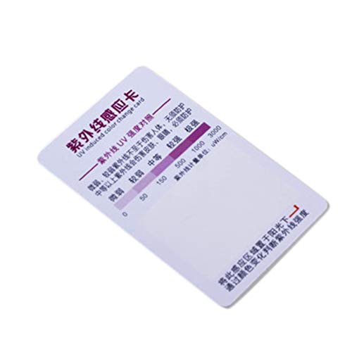 Tmand 10 Pcs/Set Reptile Terrarium UVB Test Card UV Light Lamp Life Tests Paper GXMA