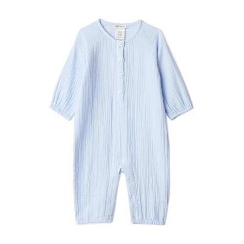 Amazon Essentials x Sofia Grainge Unisex Baby Cotton Chiffon Long Sleeve Rompers