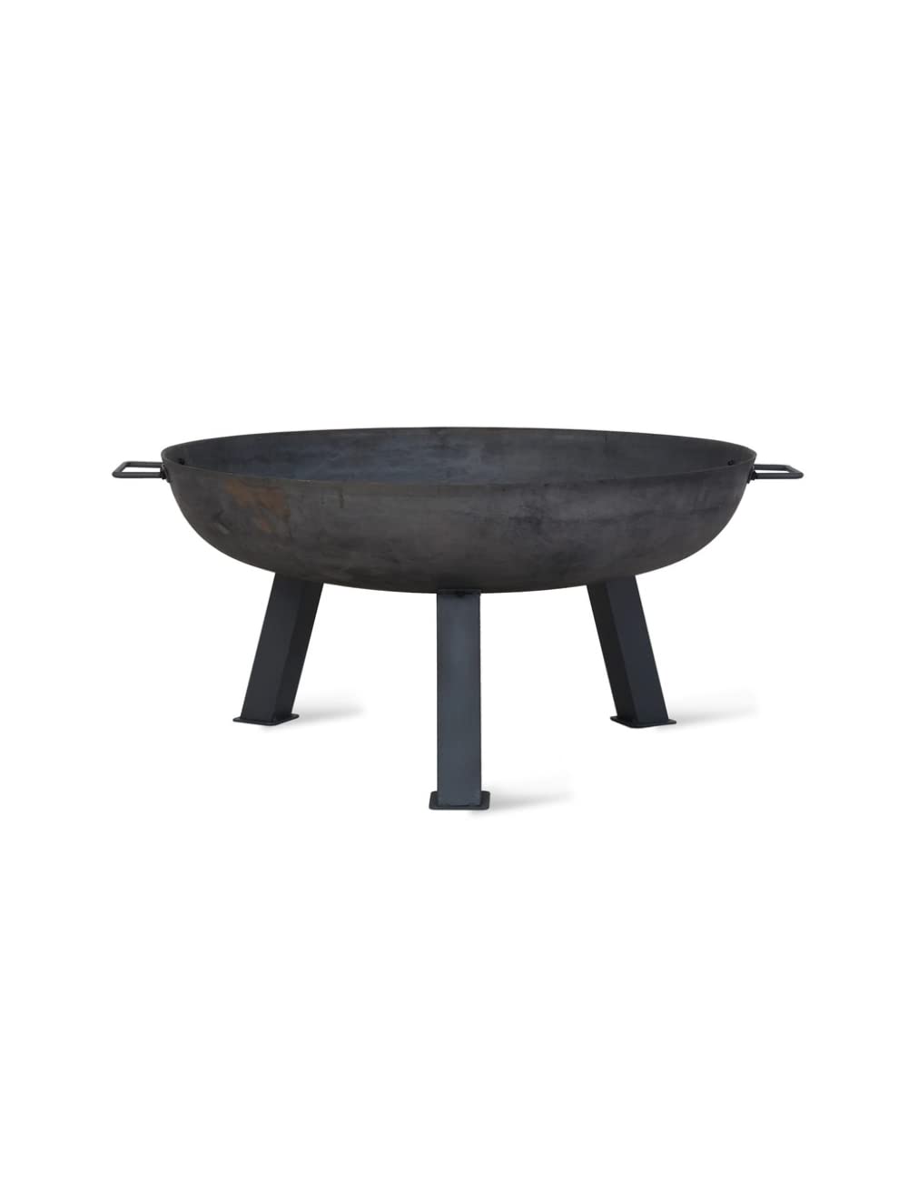 Foscot Fire Pit by Garden Trading | Crafted in Raw Metal | H37 X W75 X D75cm