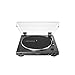 Audio-Technica AT-LP60XBT-BK Fully Automatic Bluetooth Belt-Drive Stereo Turntable, Black, Hi-Fidelity, Plays 33 -1/3 and 45 RPM Vinyl Records, Dust Cover, Anti-Resonance, Die-cast Aluminum Platterthumb 1
