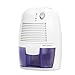 Mini Air Dehumidifier- INOFIA 500ml Compact and Portable Dehumidifier Mould/Damp/Moisture Remover - Perfect for Home/School/Office, White, 60-DAY Money Back