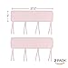 TILLYOU 2-Pack Padded Baby Crib Rail Cover Protector Safe Teething Guard Wrap for Narrow Side Crib Rails(Measuring Up to 8
