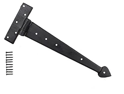 Hand Forged Tee Hinge Strap Hinge Beeswax Arrow End 6" 9" 12" 15" Sold Individually (12")