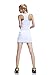 Women Casual Skirt Golf Running Skort with Underneath Shotrs White M