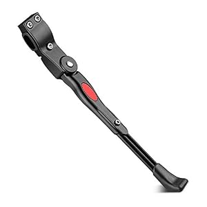 Emoly Universal Bike Kickstand, Height Adjustable Bike Stand Bicycle Stand with Anti-Slip Rubber Foot for Mountain Bike…