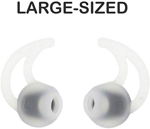 Premium Replacement Silicone Earbuds Ear Buds Tips S/M/L Eargel Isolation for Bose QuietControl 30 QC20 QC20i QC30 Soundsport SIE2 SIE2i IE2 IE3 Wireless Headphones Earphones - 3 Pairs, White