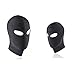 LUOEM Full Cover Zentai Hood Mask Elastic Black Breathable Open Eyes Face Cover Blindfold Mask Cosplay Costume Hood Unisex Headgear Size M