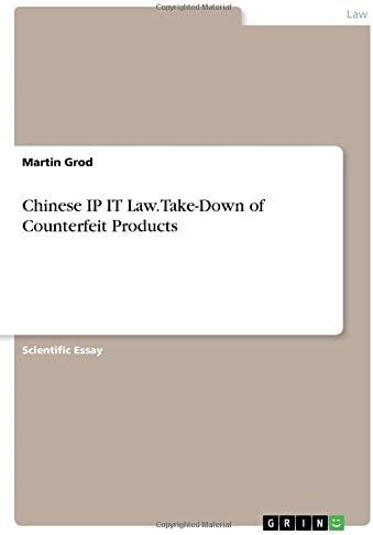 Chinese IP It Law. Take-Down of Counterfeit Products