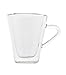 Luigi Bormioli Thermic Glass 3.5 oz Espressino Espresso Glass (Set Of 2) : Double Wall Borosilicate Glass, Handmade, Thermal Shock Resistant, Microwave & Dishwasher Safe, Fine Quality