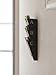 Wallniture Lisbon Wall File Holder Organizer for Office Organization and Storage, 3-Tier Mail and Magazine Holder Metal Black
