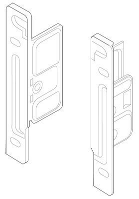Blum Zsf 1510 05 Metabox Left Screw On Drawer Standard Front