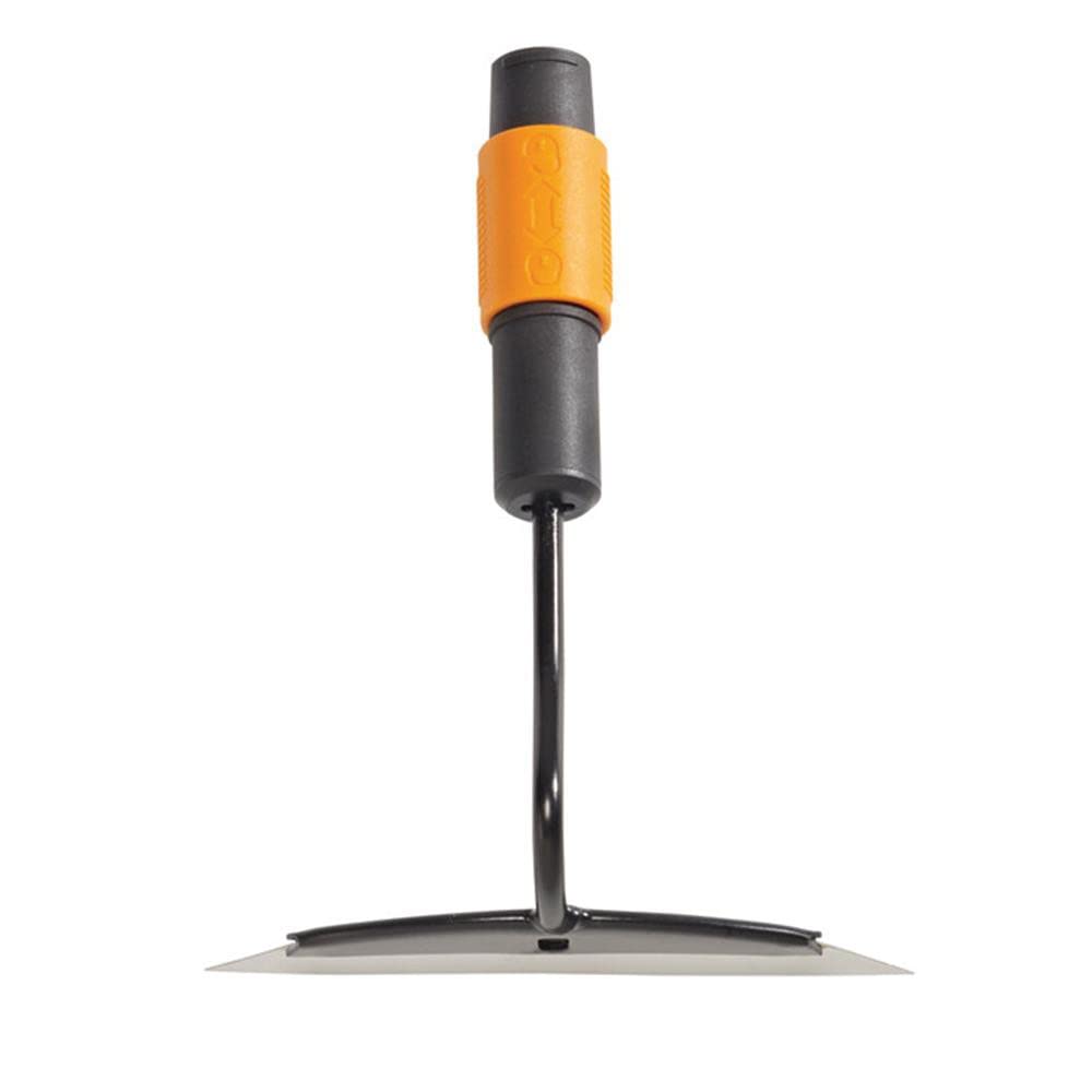 Fiskars QuikFit Hoe, Tool Head, Length: 25 cm, Width: 18.5 cm, Steel Head, Black/Orange, 1000677