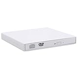 ZSTBT USB 2.0 External Portable CD-RW DVD ROM Combo Burner Drive for Laptop Notebook PC Desktop Computer(White)