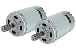 NSD 2 Pcs 550 40000RPM Electric Motor High Speed RS550 12V Motor Gearbox Accessories for Power Wheels Children Ride On Car Replacement Parts