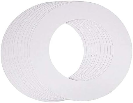 Professional Protective Heater Collars Hard Wax Paper Rings to Prevents Spills (50)