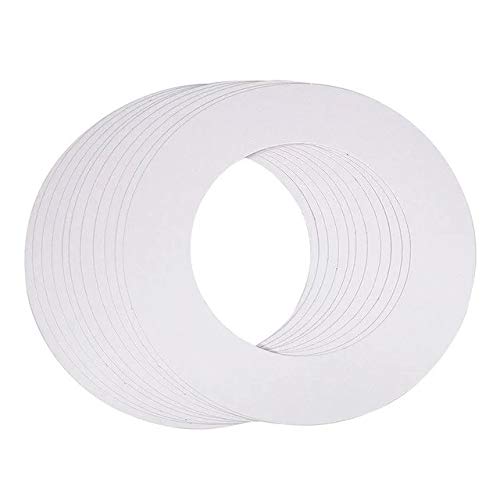Professional Protective Heater Collars Hard Wax Paper Rings to Prevents Spills (50)
