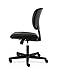 HON Volt Armless Office Desk Chair Comfy, Ergonomic Recline, Softhread Leather Back Seat, Swivel Desk Chair, Black