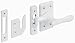Prime-Line H 3836 Casement Lock, White, 3 Keepers, Screws (1 Set)