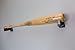 Baseball Bat Display Wall Mount - Handmade in USA Solid Maple w/Felt Liner and Hidden Screws - Horizontal Bat Hanger (Black)