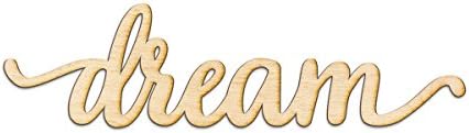 WoodumsDream Script Wooden Wall Art Decor, Unfinished Wood Sign for Family Room Decor, Charlie Script Letter Wood Cutout, 12 x 3 Inches Wall Decorations for Living Room