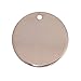 10 Rose Gold Plated Copper Round Circle Stamping Blank Tags for Metal Stamping 15mm or 5/8 Inch Diameter