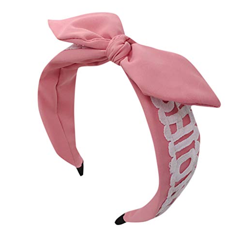 2019 New Headband,Fashion Chiffon Lace Bows Knot Wide Hairbands Sweet Girls Hair Band Hoop Headwrap (Fabric Covered Headband) - Thumbnail 2