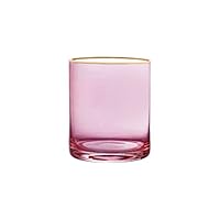 Fifth Avenue Crystal 229350-4OF Vivienne Old Fashion Glasses, 3" x 3" x 3.8", Rose