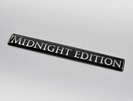 Amazon Midnight Edition リアルメタルプレミアムエンブレムバッジ 5インチ X 0 75インチ カスタムカートランクまたはオートバイモチーフ エンブレム 車 バイク