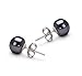 Black 7-8mm AA Quality Freshwater Pearl Earring Set