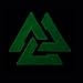 LEGEEON Glow Dark Valknut Viking Norse Rune Morale Tactical Hook-and-Loop Patch
