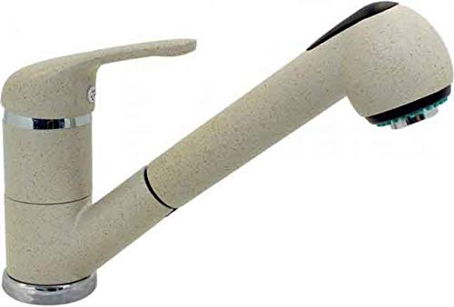 Kitchen Mixer Plados QUARMIXEXT Single Lever with Pull-Out Shower with Double Jet Color - Matt Black