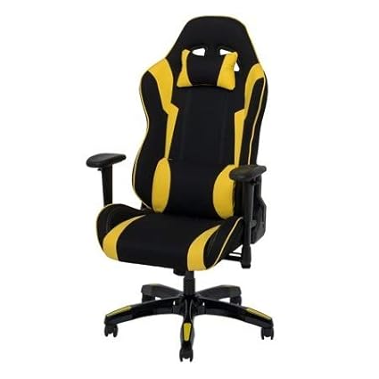 Amazon Com Gaming Chair Gamer Chairs Black Yellow Mesh