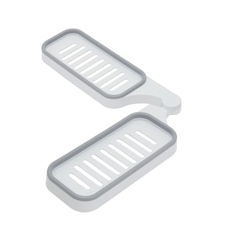 LUOSHALIYA 2pcs Adhesive Shower Foldable Bathroom Storage Shelf Wall Mounted Kitchen Spice Rack Organizer No Drilling Shower Shampoo Holder for Bathroom Lavatory Washroom