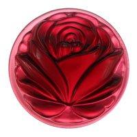 Stained Glass Jewels - 40mm Cut Rose - Gold/pink