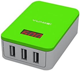 Yunmei USB Charger 3 Port 16W Desktop Charger Charger Power Adapter with output display MAX 3.1A For Android, Samsung, iPhone, Tablet PC, Smart Watches, Children's Mobile Phones (3USB-HG)