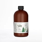 Wild & Pure Sensitive Skin Body Wash Refill (18oz) for Foamers/Spray | Cleanser, Deodorizer, Moisturizer for Face, Hands, Body | pH-Balanced, Microbiome-Friendly | EcoBalance Refillable Skincare